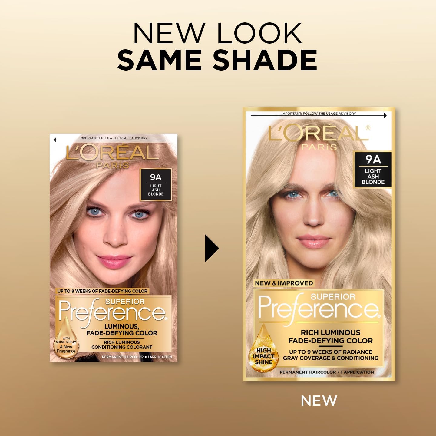 L'Oreal Paris Superior Preference Fade-Defying Color + Shine System, 9A Light Ash Blonde(Packaging May Vary) Beauty & Personal Care L'Oreal Paris