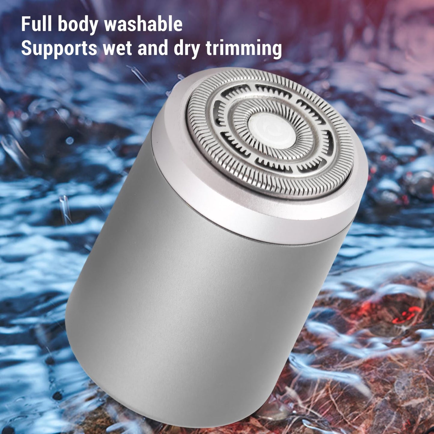 Electric Razors for Men, Rechargeable Electric Shaver with High Efficiency Charging Technology, Water Proof Cordless Portable Trimmer for Travel Beauty and Personal Care Wisoqu