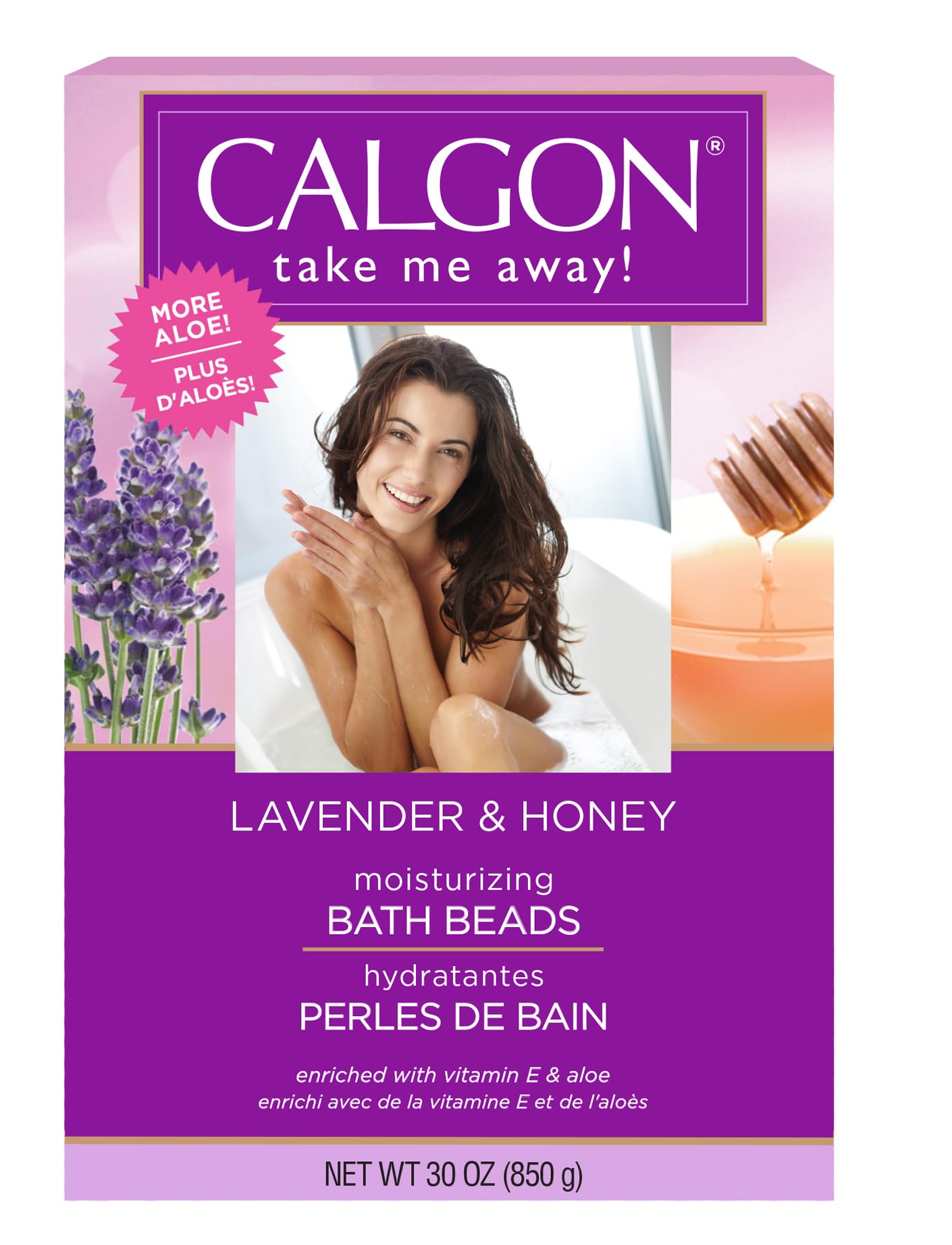 Calgon Ultra-Moisturizing Bath Beads, Lavender & Honey, 30 oz Beauty and Personal Care Calgon