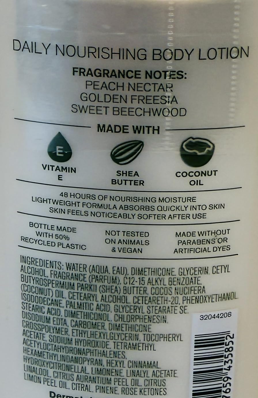 Bath & Body Works Peach Blossom & Nectar Body Lotion 2-Pack - Sweet Peach Floral Daily Moisturizer Beauty & Personal Care Bath & Body Works