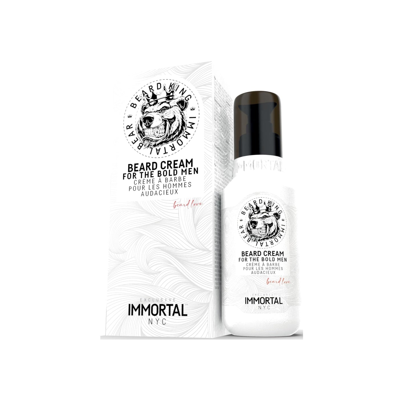 Immortal NYC Beard King Beard Cream, 6.8 oz/ 200 ml - Softening Care - Deep Hydration & Itch Relief - Non-Greasy & Smooth Finish Beauty and Personal Care Immortal NYC