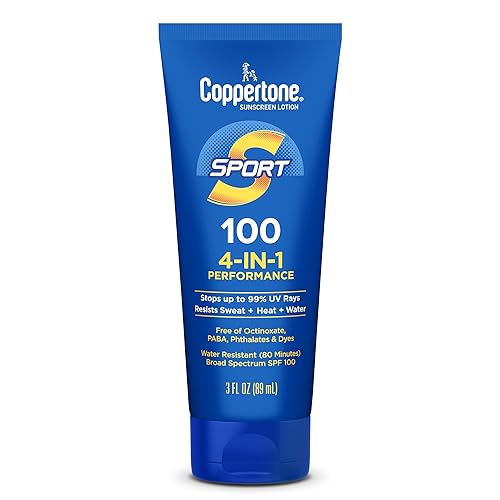 Coppertone SPORT Sunscreen Lotion Broad Spectrum SPF 100 (3 Fluid Ounce) (Packaging may vary) Beauty & Personal Care Coppertone