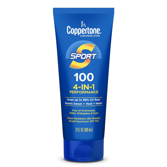 Coppertone SPORT Sunscreen Lotion Broad Spectrum SPF 100 (3 Fluid Ounce) (Packaging may vary) Beauty & Personal Care Coppertone