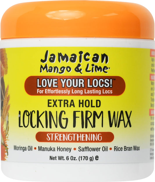Jamaican Mango & Lime Love Your Locs Locking Firm Wax - Strong Hold Styling Wax for Locs, Twists & Braids - Strengthens, Conditions & Hydrates 6 oz Beauty & Personal Care Jamaican Mango & Lime