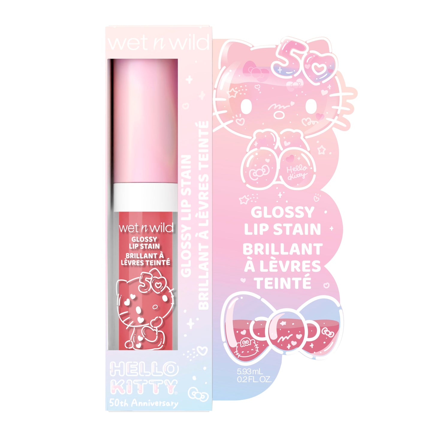 wet n wild Hello Kitty Glossy Lip Stain, Warm Apple Pie Lightly Scented, Nourishing New Glossy Finish Formula, Cruelty-Free & Vegan - So Sweet Beauty & Personal Care wet n wild