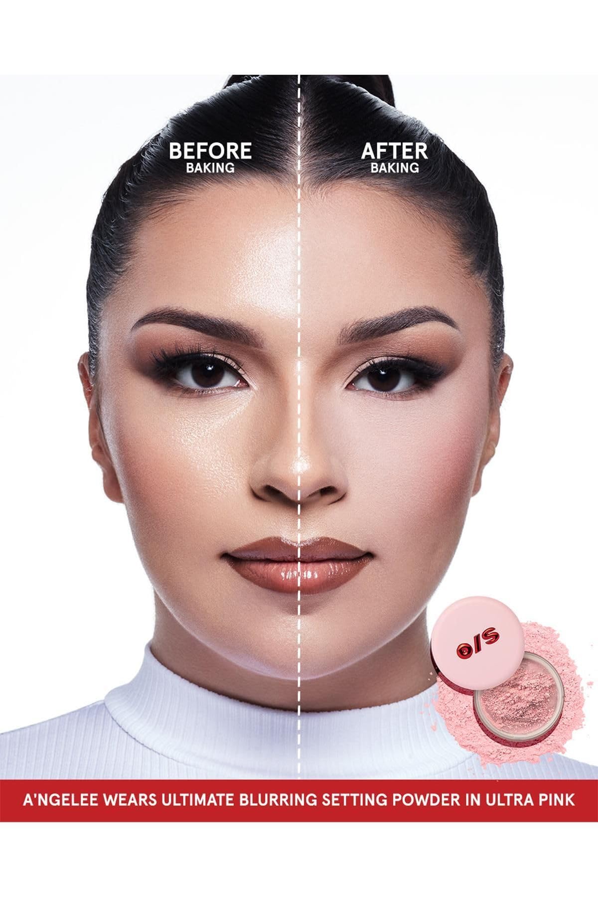 One Size Ultimate Blurring Setting Powder Full Size - Ultra Pink - for Fair to Medium Skin Tones