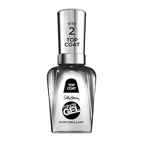 Sally Hansen Miracle Gel™, Shiny Top Coat, Long Lasting, Gel-Like Formula, No UV Lamp Needed, Clear Nail Polish Beauty & Personal Care Sally Hansen