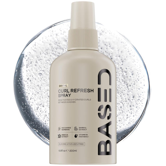 BASED Curl Refresh Spray - Instantly Refresh & Define Curls Without Buildup - Lightweight Hydrating Formula with Bamboo & Hibiscus Extract Beauty and Personal Care BASED BODYWORKS Default Title