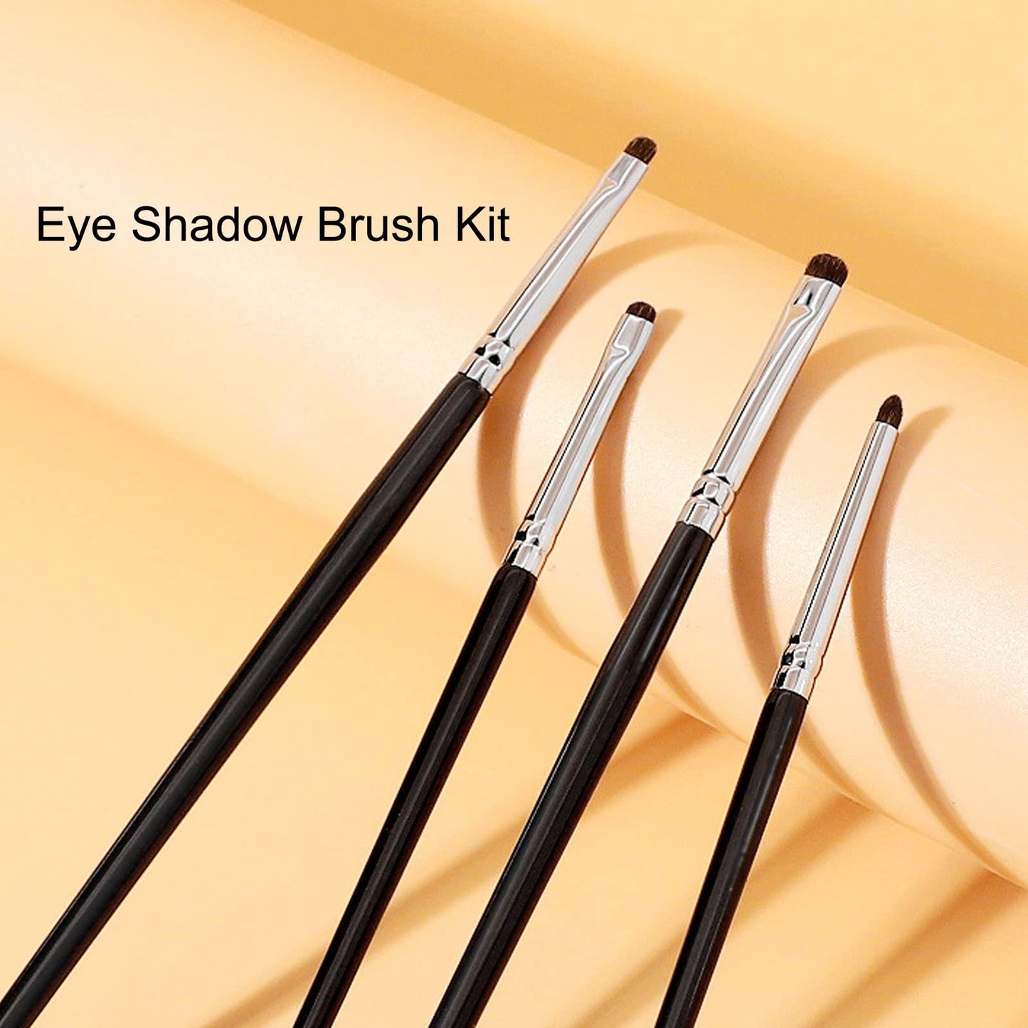 4pcs Wool Make Up Brush Set, Premium Eye Makeup Brush for For Eyeshadow, Eyeliner, Concealer, Detail Makeup Brush Kit with Fine Bristles Beauty & Personal Care TITA-DONG