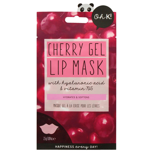Oh K! Lip Mask - Cherry Gel - Lip Moisturizer for Women and Men - With Cherry Extract - Rich in Hyaluronic Acid, Vitamin B5 - Korean Skin Care - 1 Pc Beauty and Personal Care Oh K!