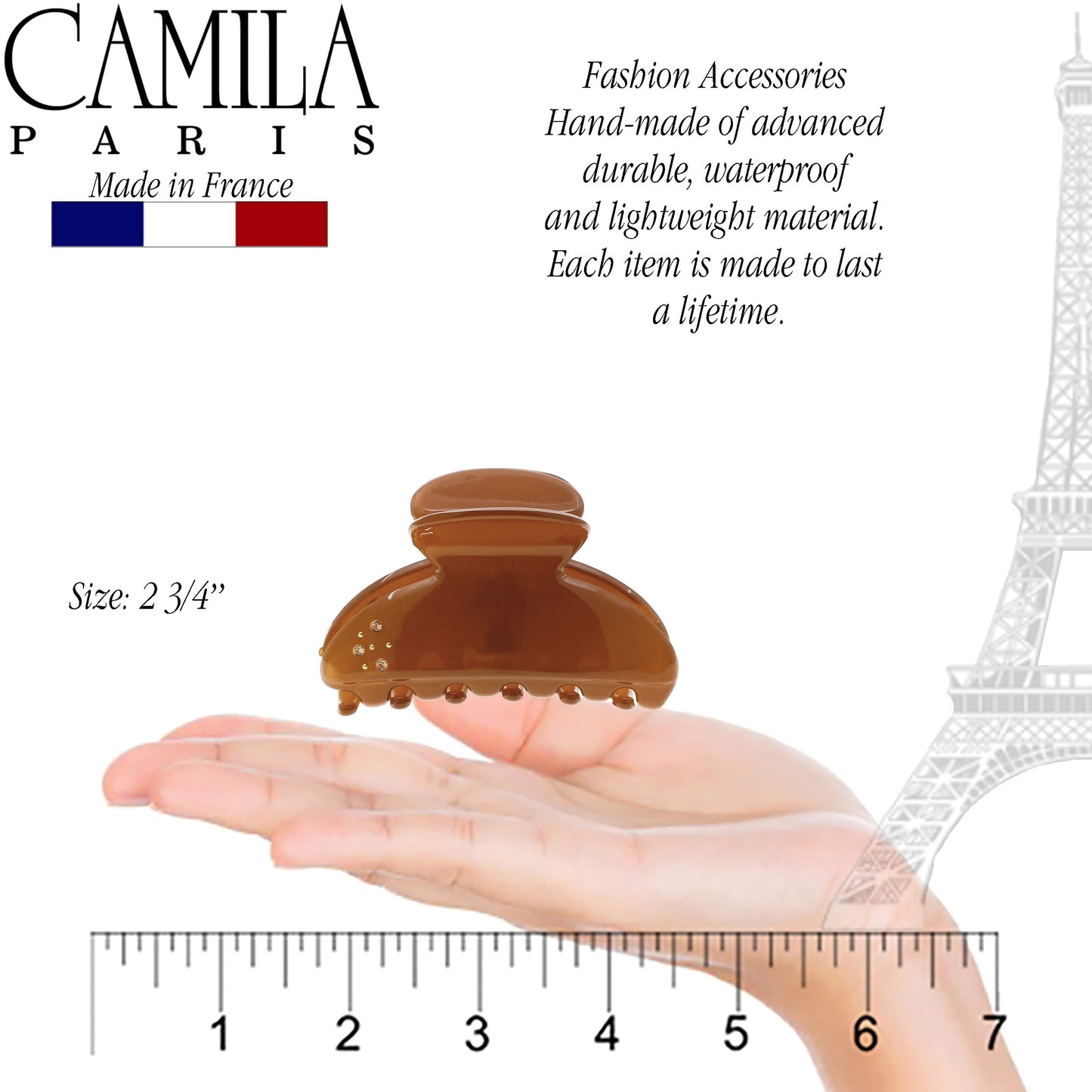 Camila Paris CP3426 French Hair Clip for Women, Girls Hair Claw Clips Jaw for Thick Hair for Long Curly Wavy Hair Fashion Styling Hair Accessories Beauty & Personal Care Camila