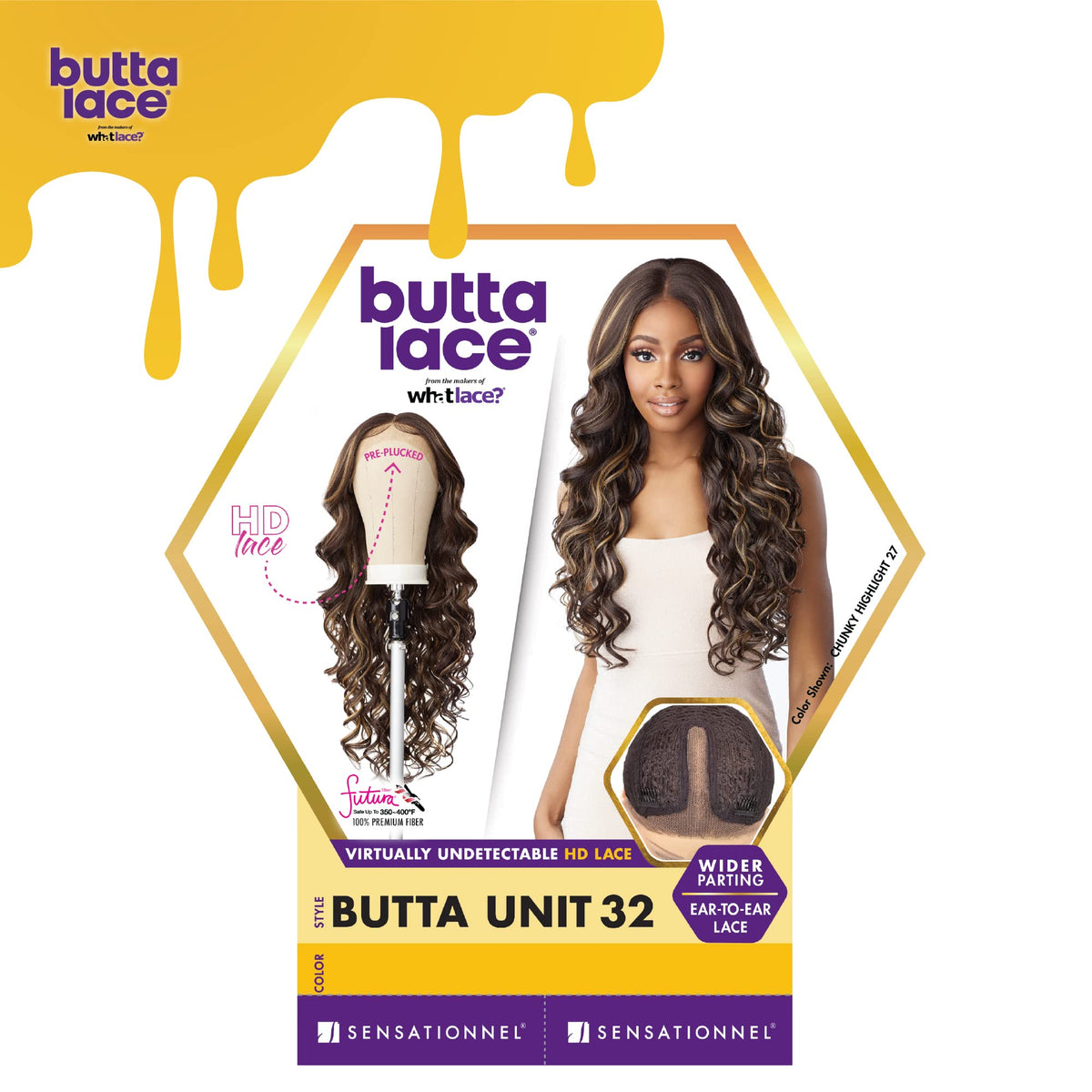 Sensationnel Butta LaceWig-Unit 32, CH30