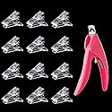12Pcs Nail Tips Clip for Quick Building Polygel Nail Clips for Polygel Finger Nail Extension Manicure Nail Art Tool with 1Pcs False Nail Tip Trimmer Beauty & Personal Care Benbeno