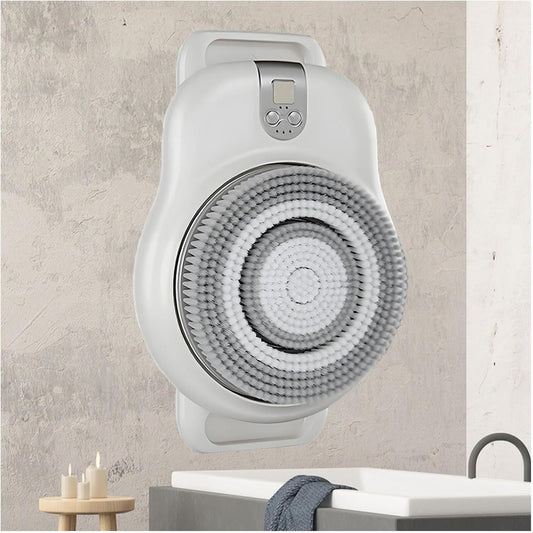 LZDOYY Smart Wall Mounted Exfoliating Brush,Electric Shower Brush Body Scrubber Exfoliating Massage,Wall Mount Back Scrubber for Shower and Deep Beauty and Personal Care LZDOYY