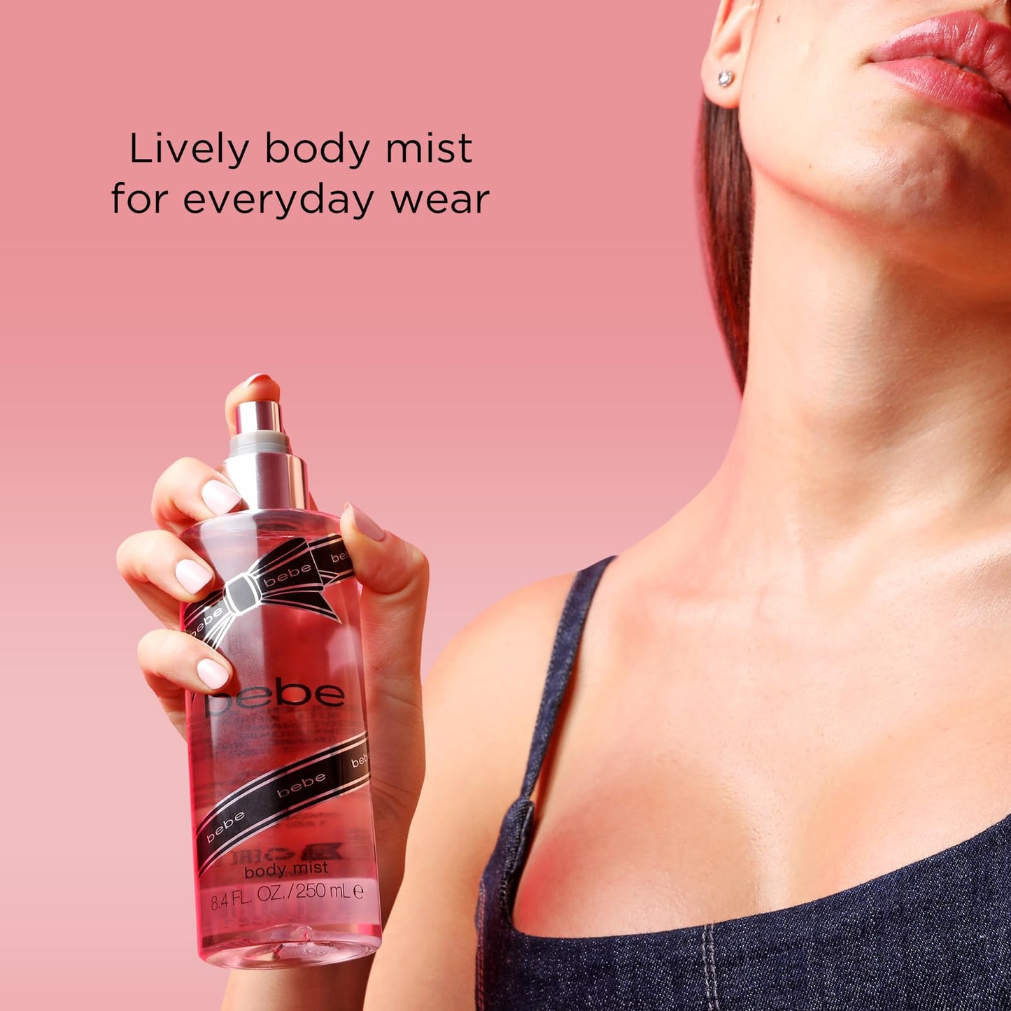 Bebe Silver Body Mist - Body Spray for Women with Mango, Tuberose, Peony, Jasmine, Rose, Cedarwood, Musk, and Sandalwood Fragrance Mist - 8.4 oz Beauty & Personal Care bebe