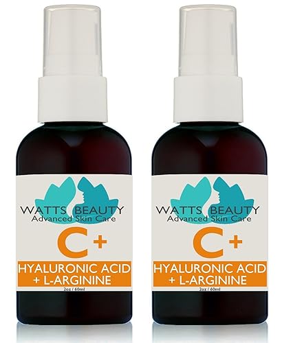 Watts Beauty Supercharged Vitamin C Serum with Moisturizing Hyaluronic Acid - Advanced Antioxidant Face and Body Serum - 4 oz Beauty & Personal Care Watts Beauty