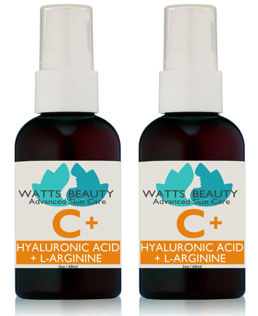 Watts Beauty Supercharged Vitamin C Glow Hyaluronic Acid Face Serum, 4 oz