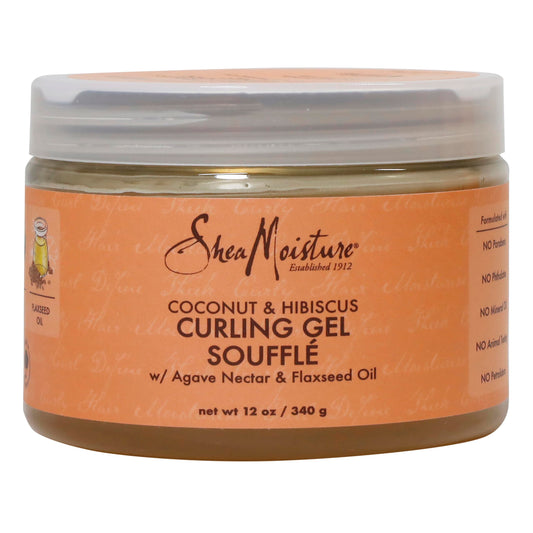 Shea Moisture Coconut & Hibiscus Curling Gel Souffle, 12 Ounce Beauty & Personal Care Shea Moisture