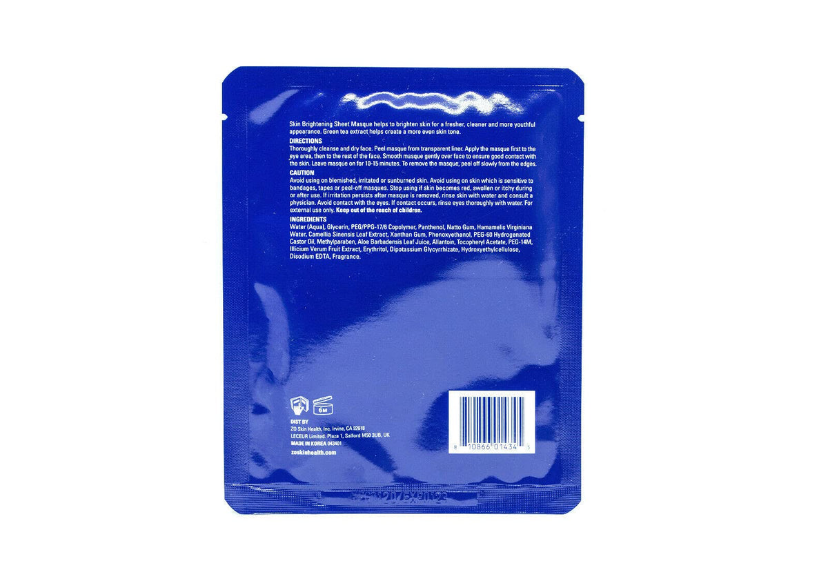 ZO Skin Health Skin Brightening Sheet Masque 1 Facial Masque 20 g / 0.7 Oz. Beauty & Personal Care ZO SKIN HEALTH