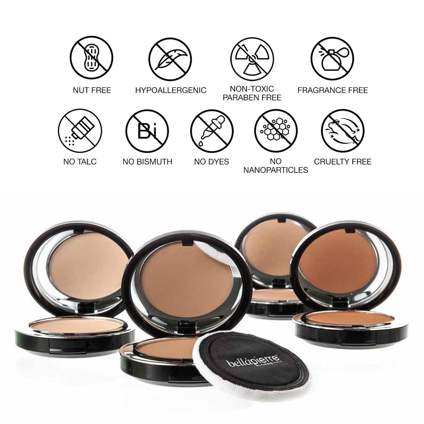 bellapierre Compact Mineral Bronzer | Beautifully Warms for a Sun Kissed Glow | Infused with Nourishing Jojoba | Non-Toxic & Paraben Free Formula Beauty & Personal Care bellapierre