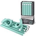 My Beauty Spot Flexi Rods Foam Hair Rollers 1" Diameter Professional Salon Quality 10 Pcs Rubber Hair Rollers for Long, Medium and Short Hair (Blue) Beauty & Personal Care My Beauty Spot