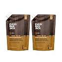 Every Man Jack Amber + Sandalwood Mens Body Wash Refill Starter Pouch - Cleanse, Nourish, and Hydrate Skin - Naturally Derived Ingredients - Paraben Beauty & Personal Care Every Man Jack