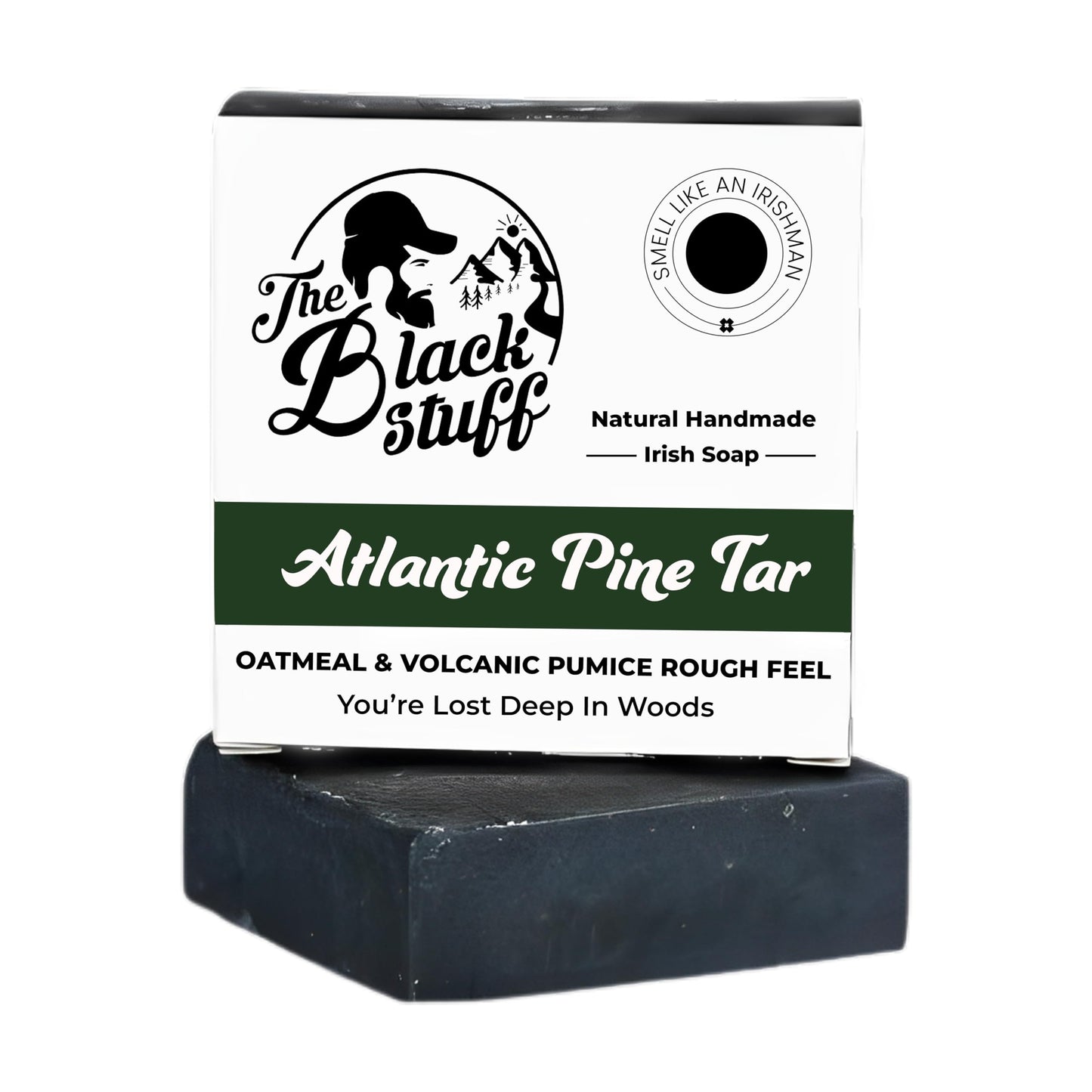The Black Stuff Pine Tar Soap - Mens Bar Soap Made with Pine Tar, Organic Ingredients and Essential Oils - Handmade Cold Process Body Soap for Men Beauty & Personal Care The Black Stuff