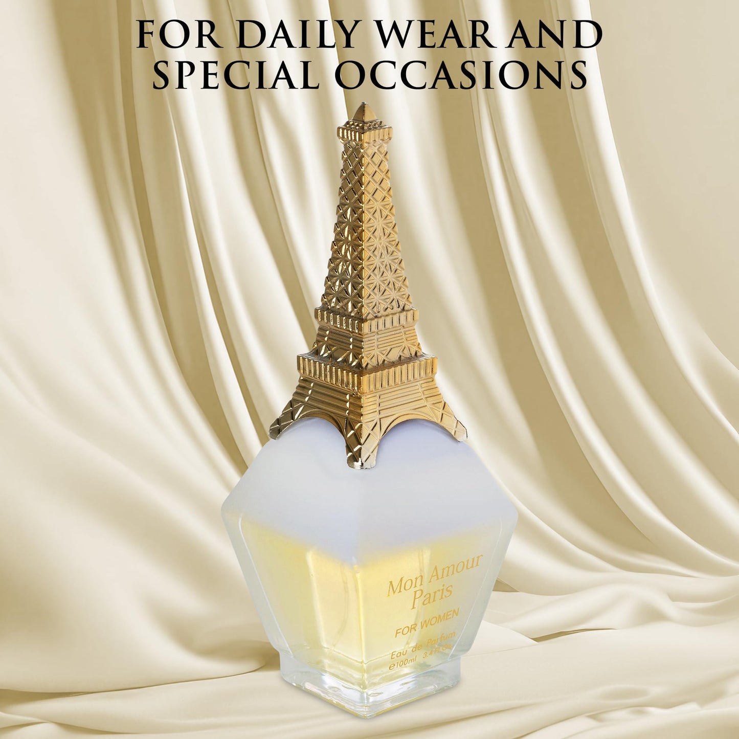 Mon Amour Paris for Women Eau De Parfum - Floral & Fruity - Ylang-Ylang, Damascus Rose, Jasmine - Classy & Elegant fragrance for Woman - Suitable Beauty & Personal Care URBAN COLLECTION