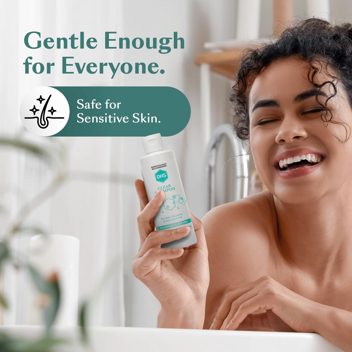 DHS Clear Shampoo - Women’s and Men’s Shampoo for Sensitive Skin/Unscented, Cleans Hair and Treats Dry Scalp/Irritant-free, Paraben-free Beauty & Personal Care DHS