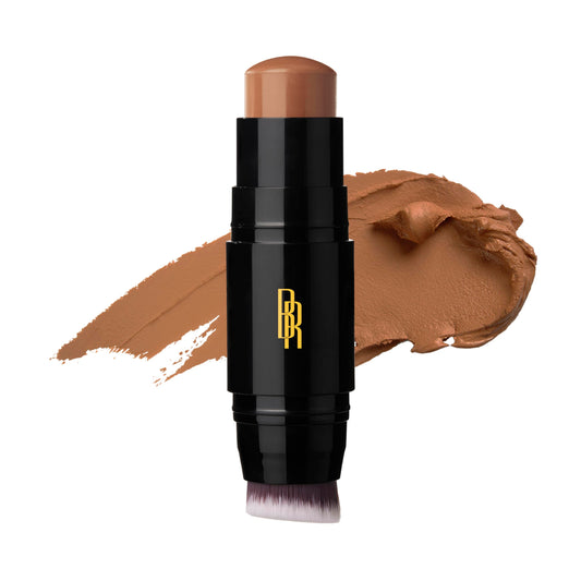 Black Radiance Color Perfect Foundation Stick with Soft Brush Applicator Duo - Buildable, Blendable Versatile Pigment-Rich Formula - Cocoa Bean Beauty & Personal Care Black Radiance