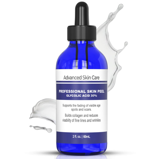 Advanced Skin Care Glycolic Acid Face Peel Serum 30% Strength - at Home Chemical Peel for face 2oz Beauty & Personal Care Advanced Skin Care