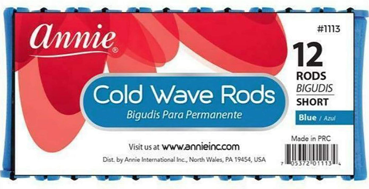 3 Packs of Annie Cold Wave Rods-Short #1113 (12 Pieces per Pack)