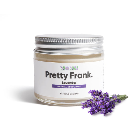 Pretty Frank Lavender Aluminum-Free Deodorant Paste (Formerly Primal Pit Paste) - Sensitive Skin, Long-Lasting Odor Control for Women & Men - Organic Beauty and Personal Care PRETTY FRANK