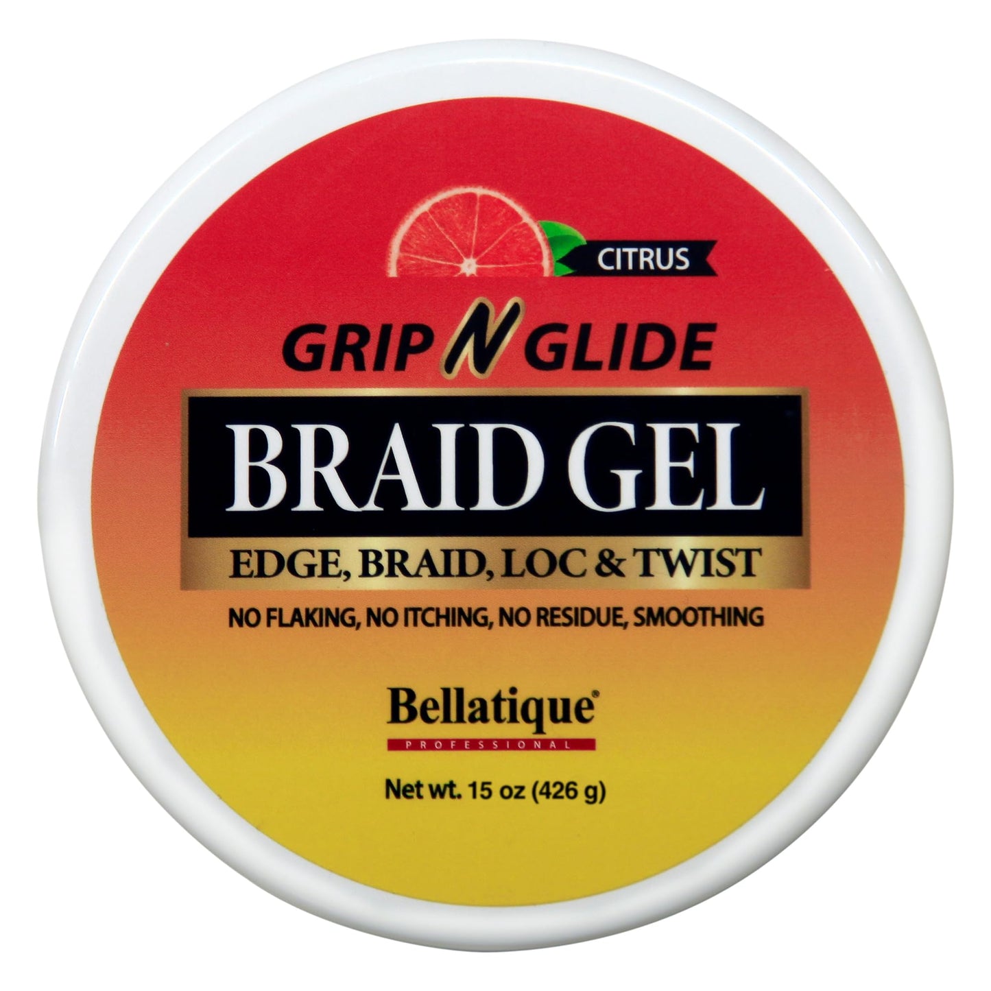 BELLATIQUE GRIP N GLIDE Braiding Gel Maximum Hold for LOC & Twist - No Flaking, No Whitening, Fast Drying, High Shine, Cool & Refreshing, Long Lasting Beauty & Personal Care BELLATIQUE