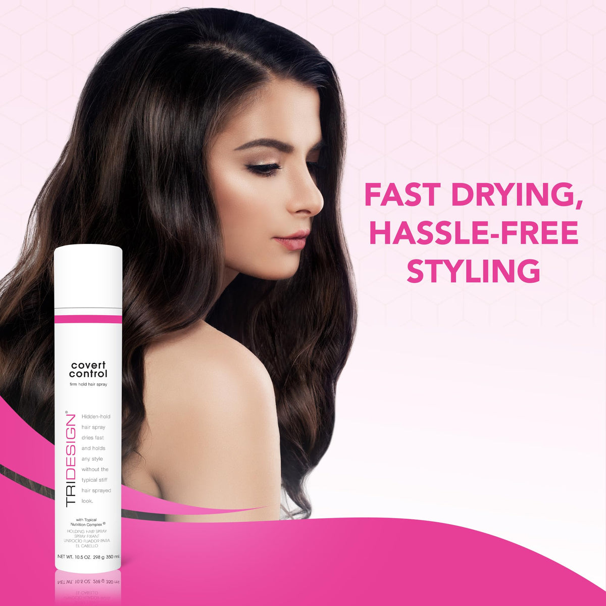 TRI Design Covert Control - Fast-Drying Hairspray for Women and Men, Strong Hold and Hair Setting, Provides Hidden Control, 10.5 Oz Beauty & Personal Care TRIDESIGN