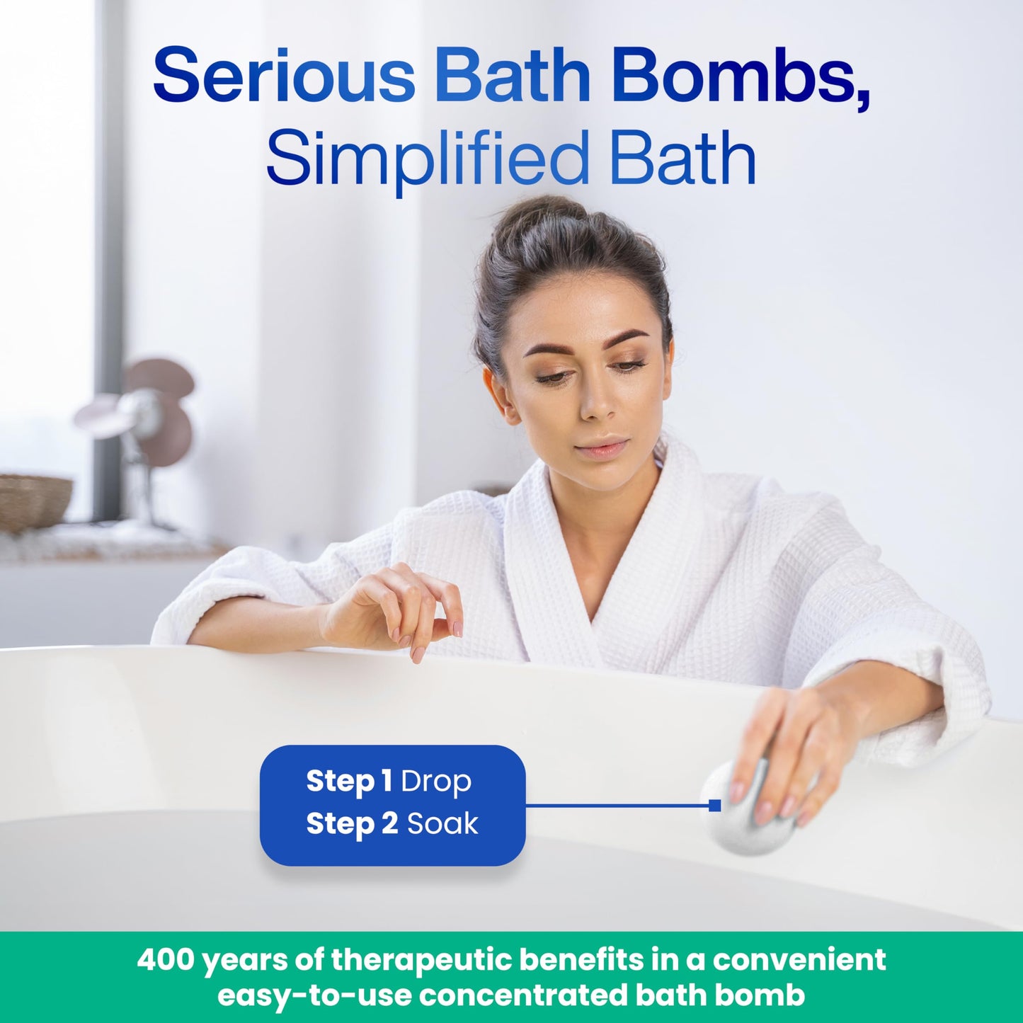 Epsom-It Epsom Salt Bath Bomb - Magnesium Sulfate Epsom Salts for Soothing and Refreshing soak, Recovery Magnesium Bath Soak for Women & Men Beauty and Personal Care EPSOM-IT