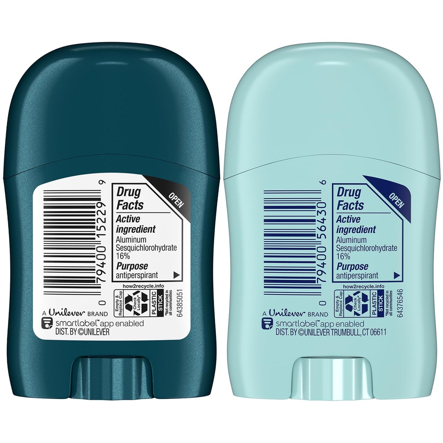 Degree Travel Deodorant Variety 72-Pack (36 Cool Rush + 36 Shower Clean) - 72H Body Heat Activated Mini Antiperspirant, 0.5 Oz Ea Beauty and Personal Care Degree
