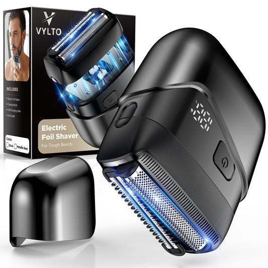 VYLTO Electric Foil Shavers for Men- New Version Mini Electric Razor with 3D Floating Heads & Precision Blades, Portable Cordless Electric Shaver IPX7 Beauty and Personal Care Vylto