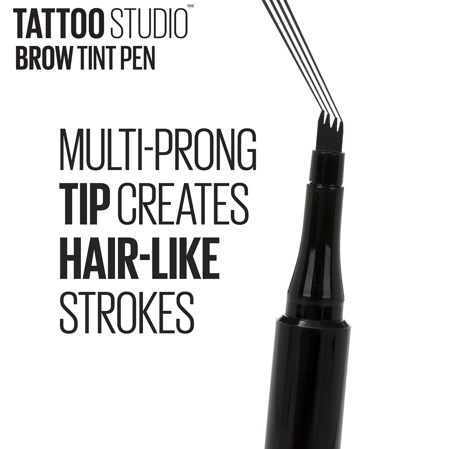 Maybelline New York TattooStudio Brow Tint Pen Makeup, Deep Brown, 0.037 fl. oz. Beauty and Personal Care MAYBELLINE