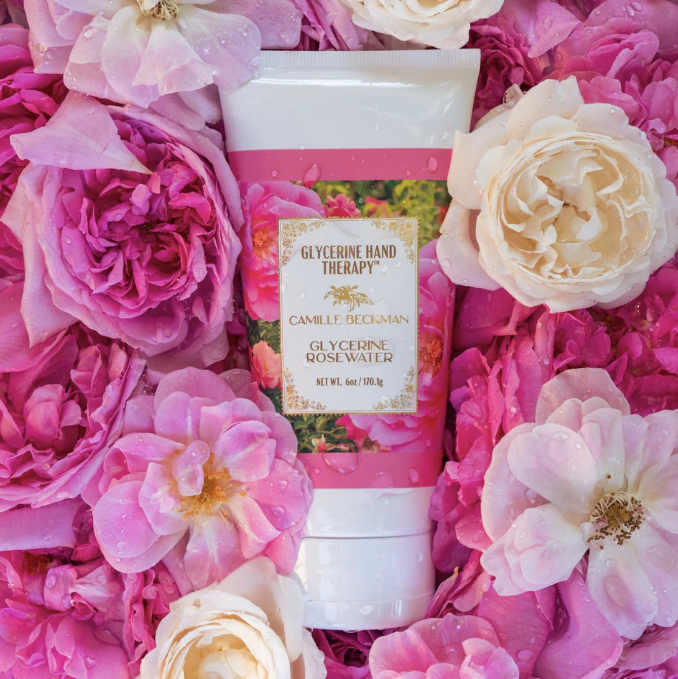 Camille Beckman Glycerine Hand Therapy Cream, Glycerine Rosewater, 6 Ounce Beauty & Personal Care Camille Beckman