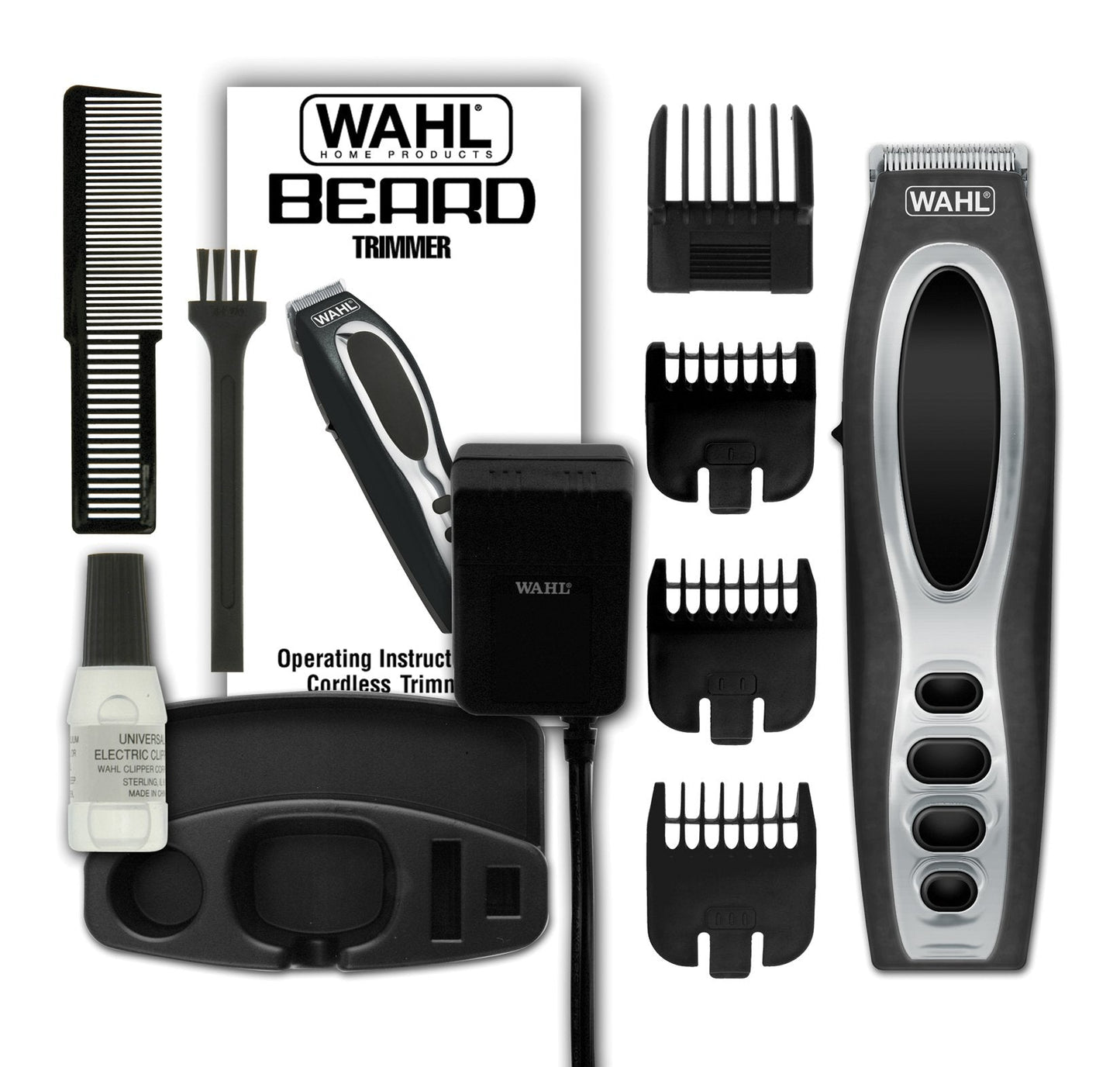 WAHL Rechargeable Beard Trimmer 5598, Black, 1 count Beauty and Personal Care Wahl