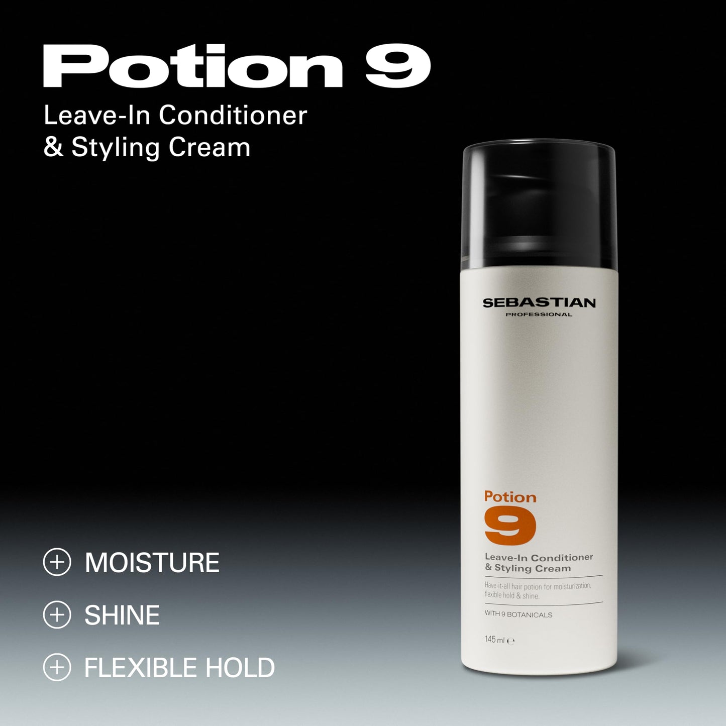 Sebastian Professional Potion 9 Leave-In Conditioner & Styling Cream | Flexible Hold and Shine | 4.9 Fl Oz (Pack of 1) Beauty and Personal Care Professional Sebastian