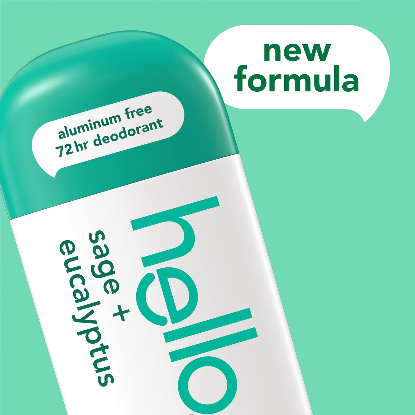 hello Sage + Eucalyptus Aluminum Free Deodorant for Women and Men, 72-Hour Deodorant, Only 9 Ingredients, Baking Soda Free, Enriched with Shea Butter Beauty and Personal Care hello