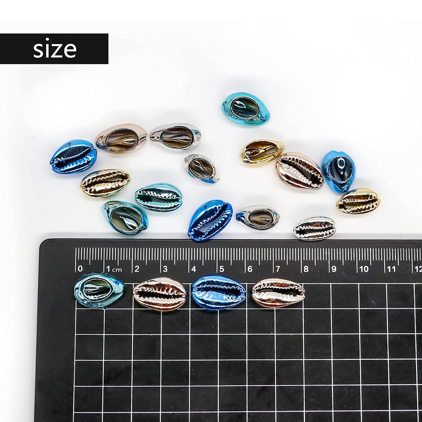 Dephnes 24 PCS Hair Jewelry for Women Braiding Hair Dreadlocks Ring Electroplated Shells Pendants Clips for DIY Shell Charms Hair Decorations Beauty & Personal Care Dephnes