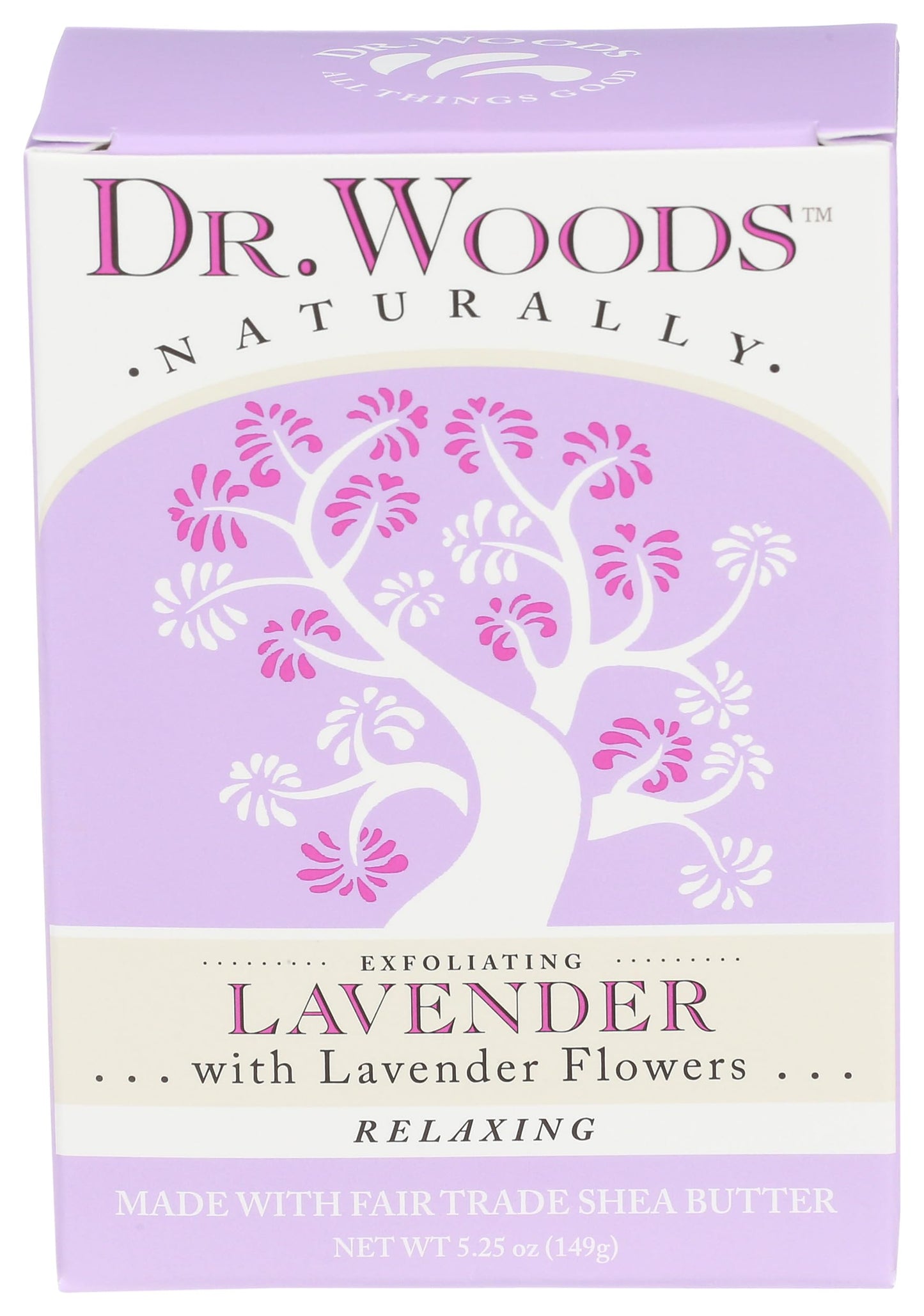 Dr. Woods Exfoliating Lavender Bar Soap with Organic Shea Butter, 5.25 oz Beauty & Personal Care Dr. Woods