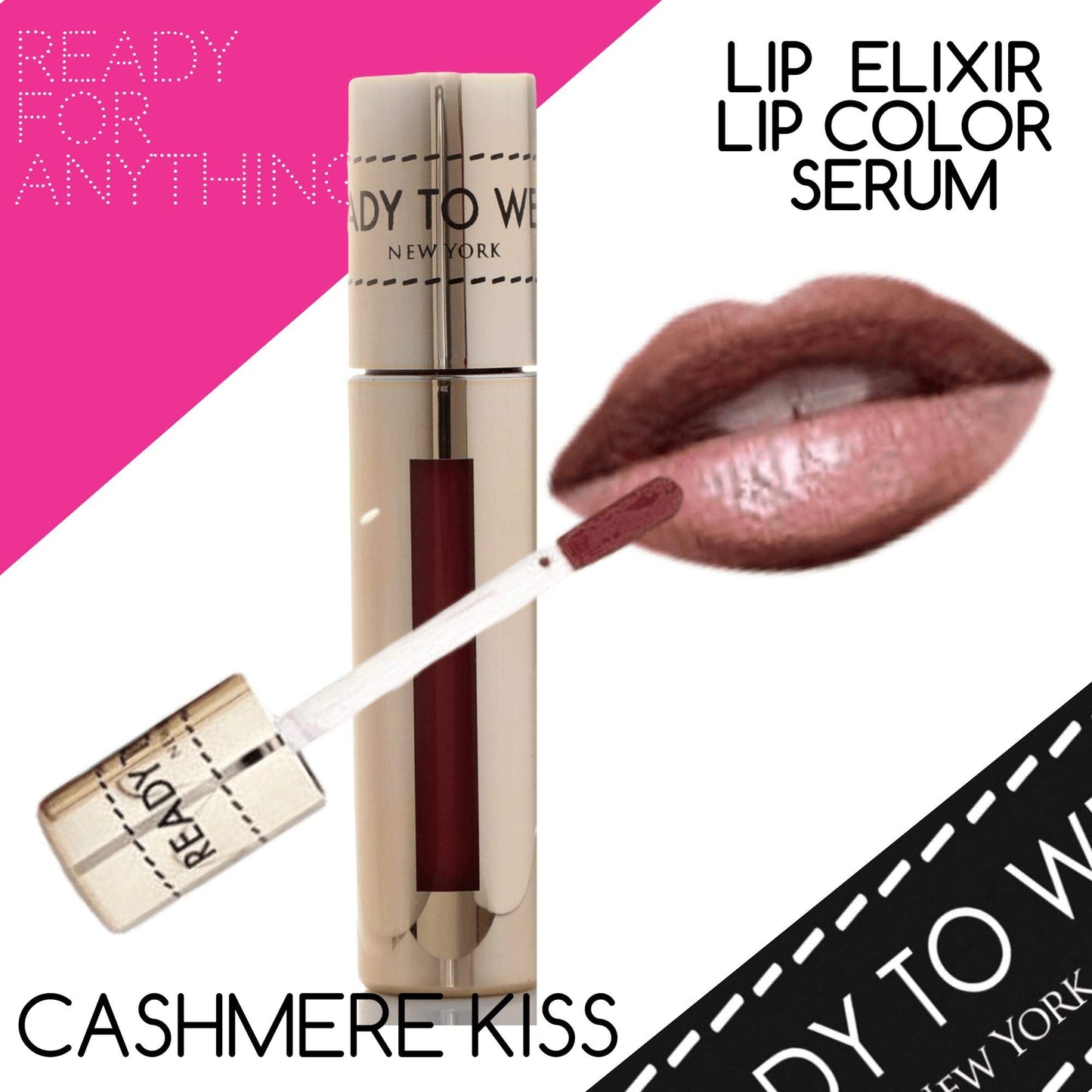 Ready To Wear Long Lasting LIP ELIXIR LIP COLOR SERUM Rich Colors Silky Smooth Creamy Luscious LIP SERUM Makeup Lipstick Compact Made In Italy Beauty & Personal Care Ready To Wear