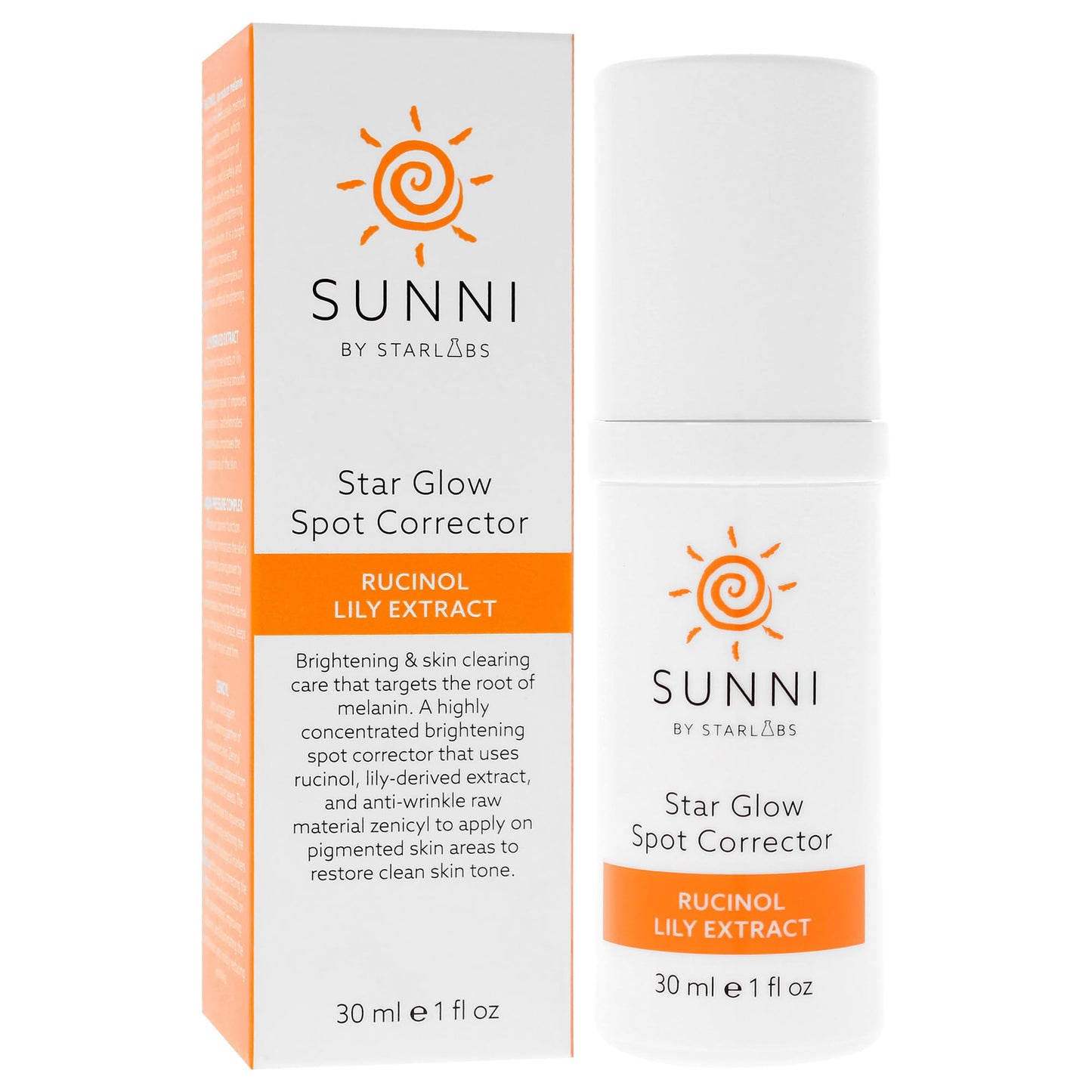 Starlabs Glow Spot Corrector K-Beauty Dark Spot Corrector Rucinol Lily Extract 30ml 1oz Korean Beauty Beauty & Personal Care StarLabs