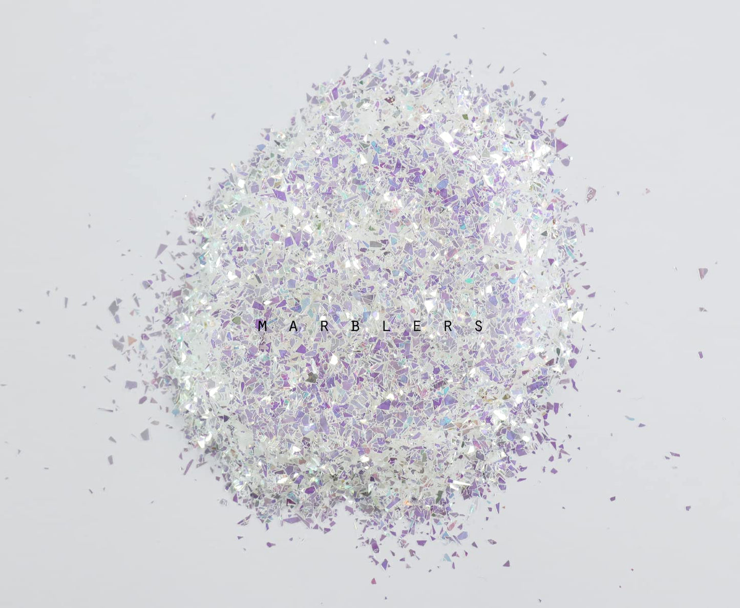 MARBLERS Holographic Face & Body Glitter [Crushed Mirror] 0.11oz (3g) | Chunky | Chopped | Flake | Non-Toxic | Vegan | Cruelty-Free | Festival, Rave Beauty & Personal Care MARBLERS