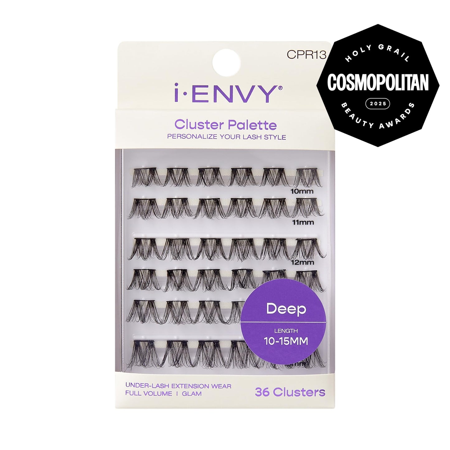 i-ENVY Cluster Palette Lash Refill, DIY Lash Makeup, Clusters False Eyelash, Varied Length, Customizable Under Lash Extension Layering (Deep 10-15MM… Beauty & Personal Care i•ENVY