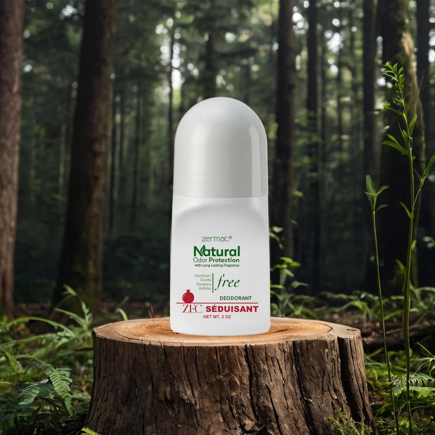 Zermat Senzuel Seduisant, Natural Roll-On Deodorant, 3 Oz. Beauty and Personal Care Zermat